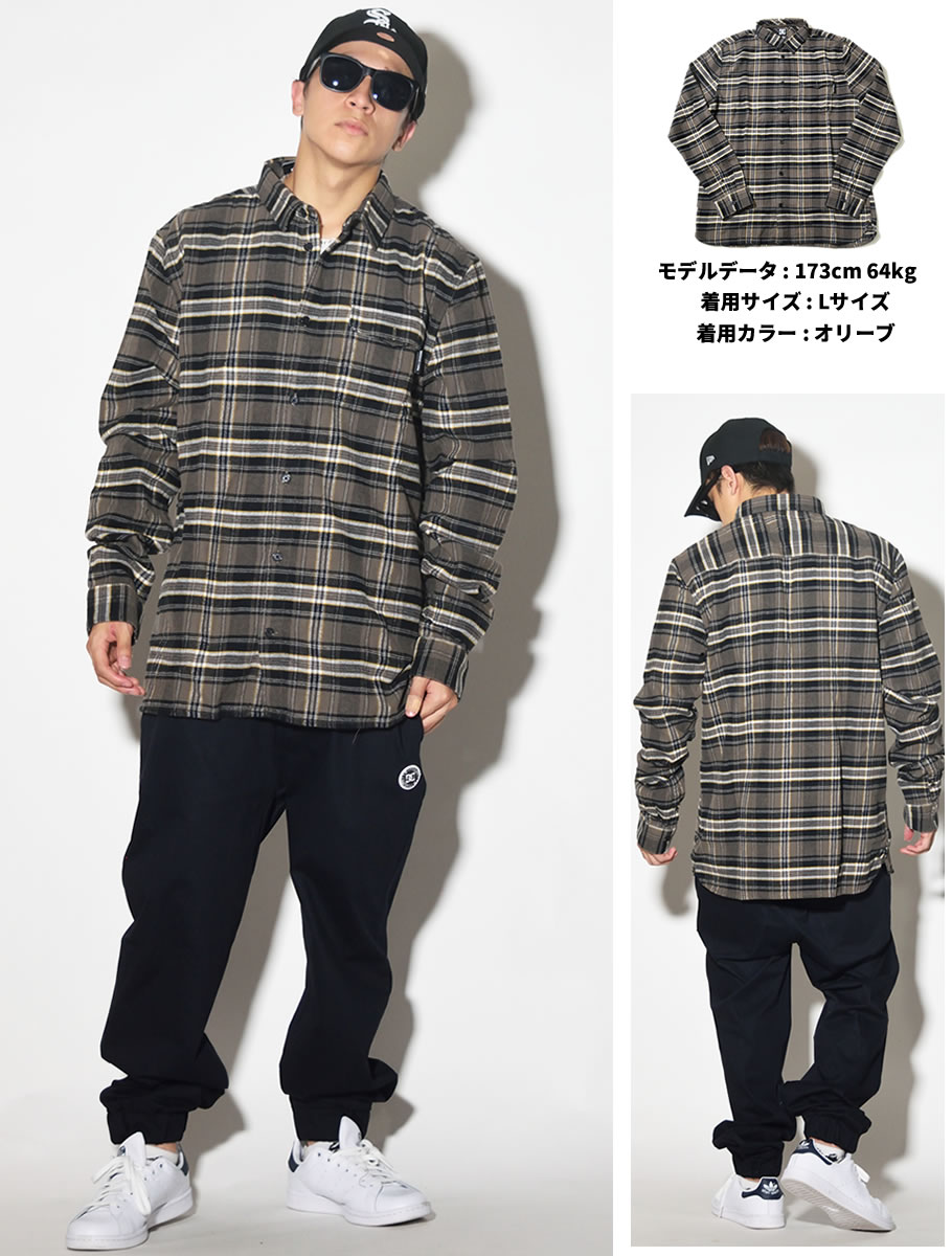 DC SHOES ディーシーシューズ 長袖 チェックシャツ メンズ ロゴ スケボー スケーター ファッション EDYWT03207 服 通販
