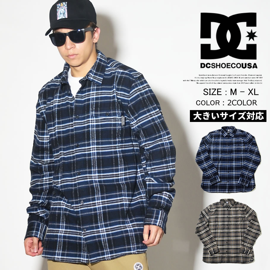 DC SHOES ディーシーシューズ 長袖 チェックシャツ メンズ ロゴ スケボー スケーター ファッション EDYWT03207 服 通販