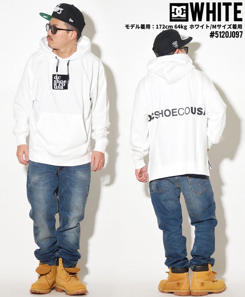 Dc Shoes デーシーシューズ ビッグシルエット パーカーメンズ ホワイト Wide Ph Relaxed Design 51j097 Dc Shoes デーシーシューズ ビッグシルエット パーカーメンズ ホワイト Wide Ph Relaxed Design 51j097