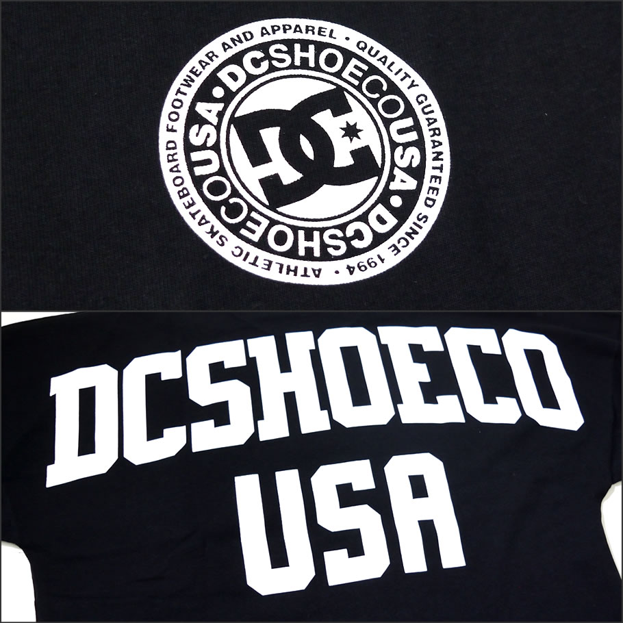 DC Tシャツ メンズ 長袖 ロンT プリント 5125J927 白 黒 2019春 新作
