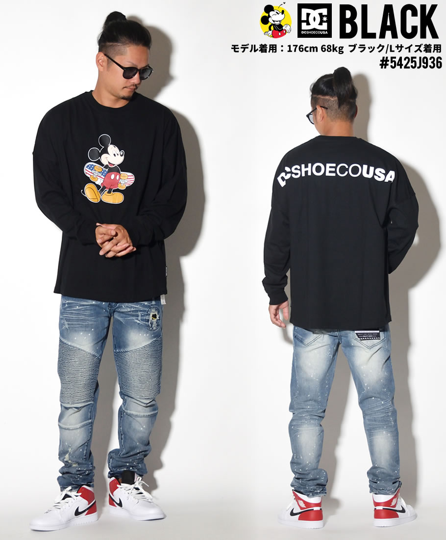 ミッキー DC Tシャツ メンズ 長袖 ロンT 5425J936 2019秋 新作