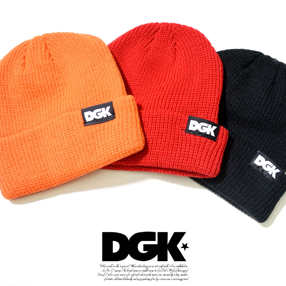 DGK ビーニー ニットキャップメンズ 帽子 HEB-1001 HEB-1003 HEB-1009 大きいサイズ 2018秋冬 新作