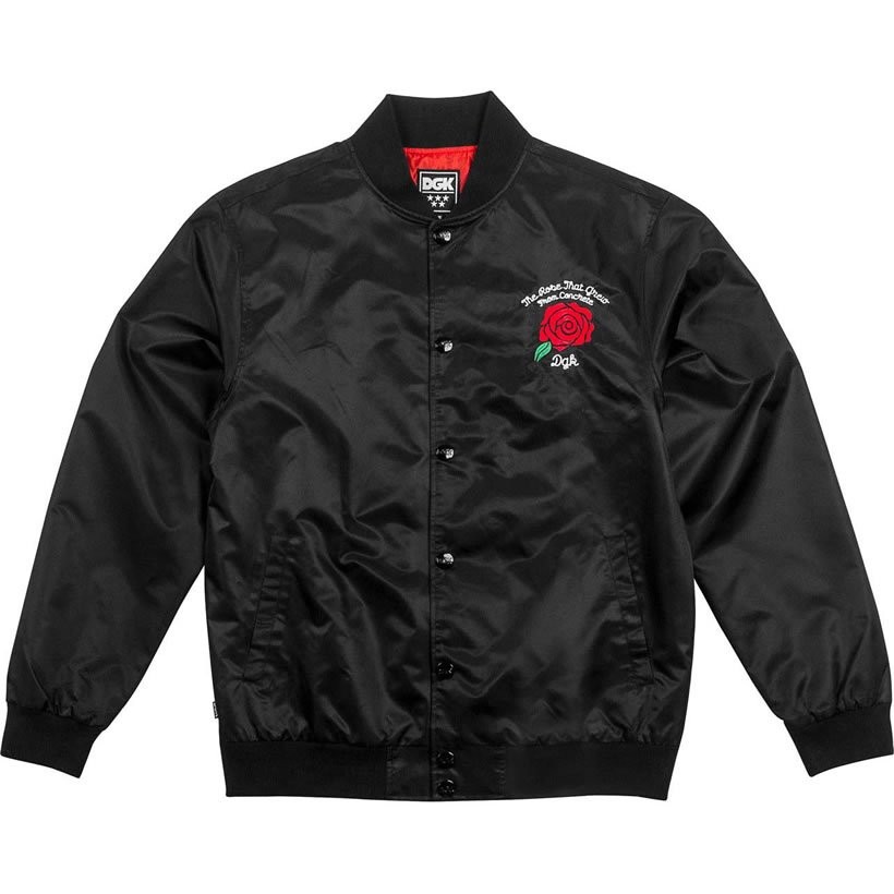 DGK スタジャン メンズ ブランド 大きいサイズ 黒 ナイロン ブルゾン DJT-216 黒