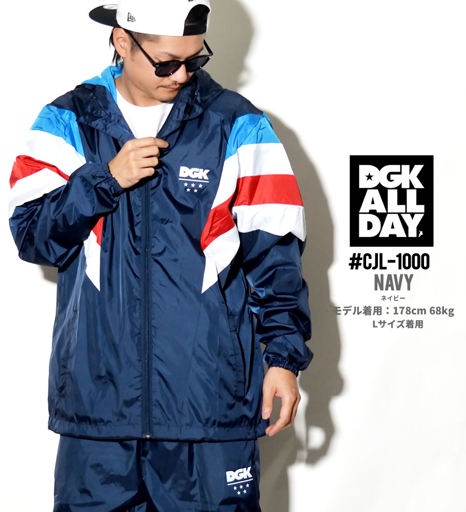 DGK ウインドブレーカー メンズ ブランド フード付き CLJ-1000 大きいサイズ 2018秋冬 新作