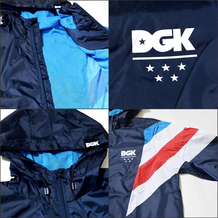DGK ウインドブレーカー メンズ ブランド フード付き CLJ-1000 大きいサイズ 2018秋冬 新作