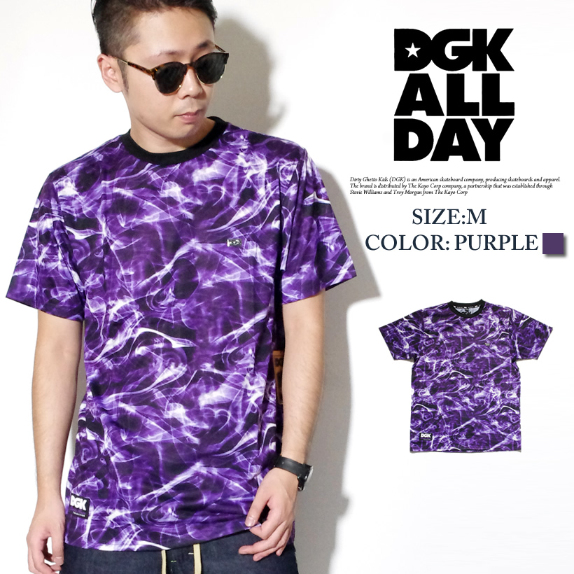 DGK ディージーケー Tシャツ メンズ 総柄 B系 ストリート系 スケーター ファッション