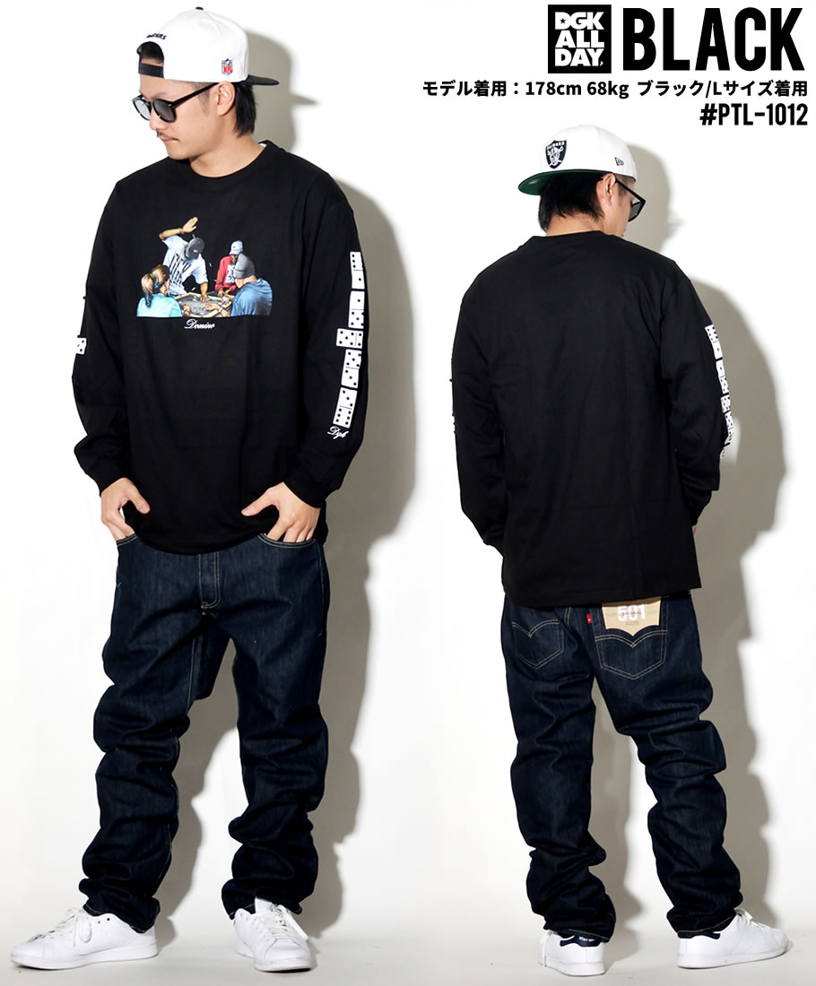 DGK Tシャツ メンズ 長袖 ロンT PTL-1012 大きいサイズ 2018秋冬 新作