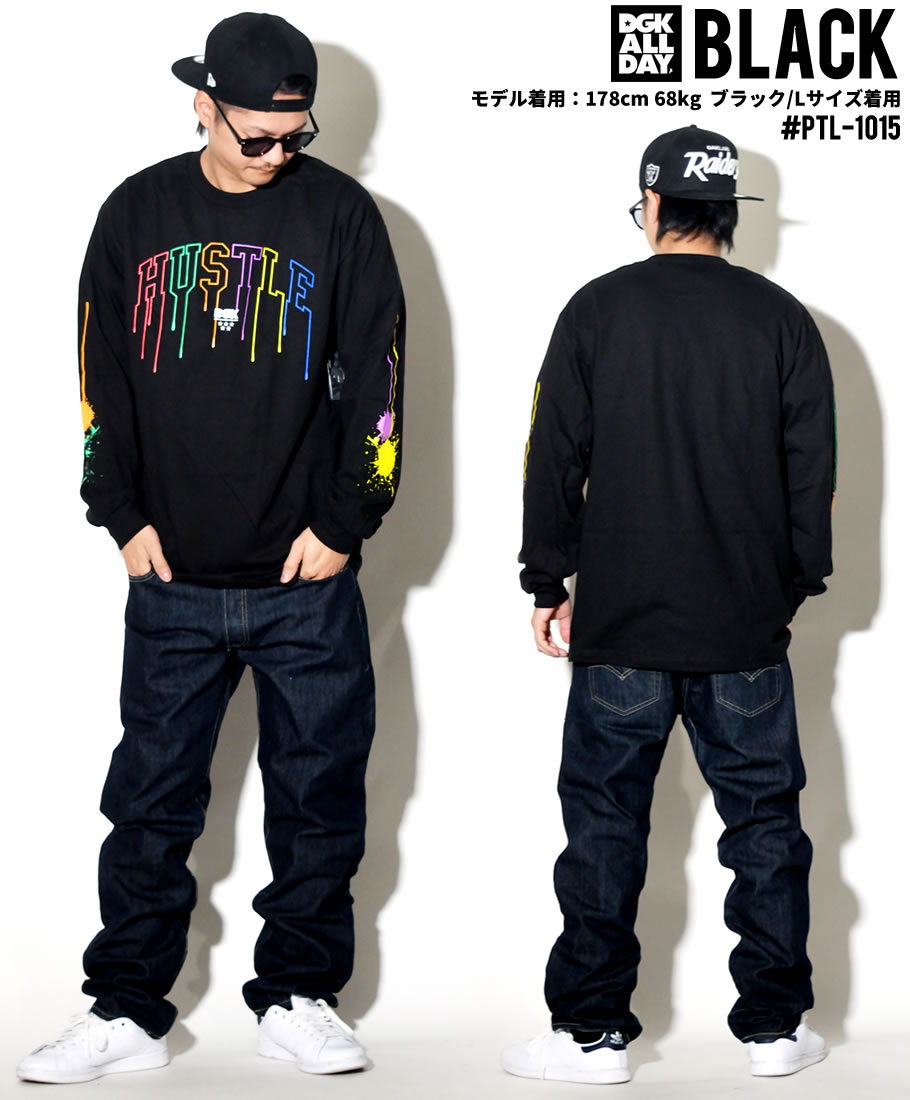 DGK Tシャツ メンズ 長袖 ロンT PTL-1015 大きいサイズ 2018秋冬 新作