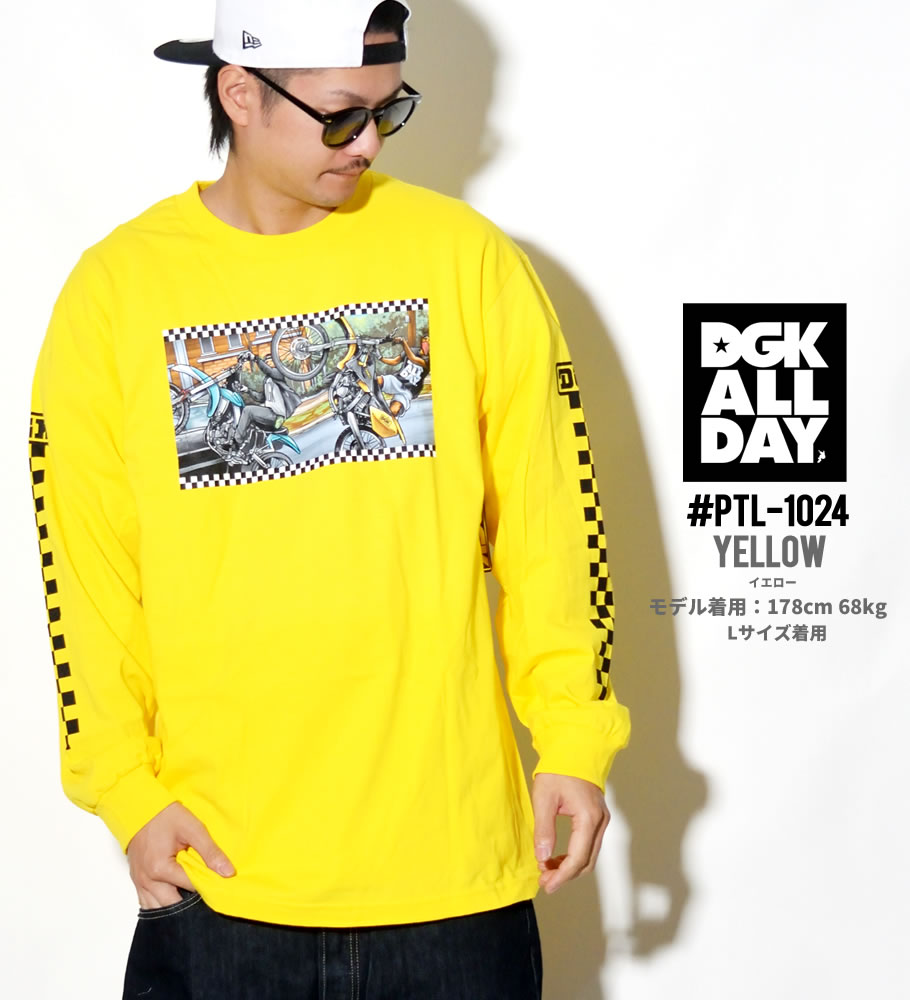 DGK Tシャツ メンズ 長袖 ロンT PTL-1023 PTL-1024 大きいサイズ 2018秋冬 新作