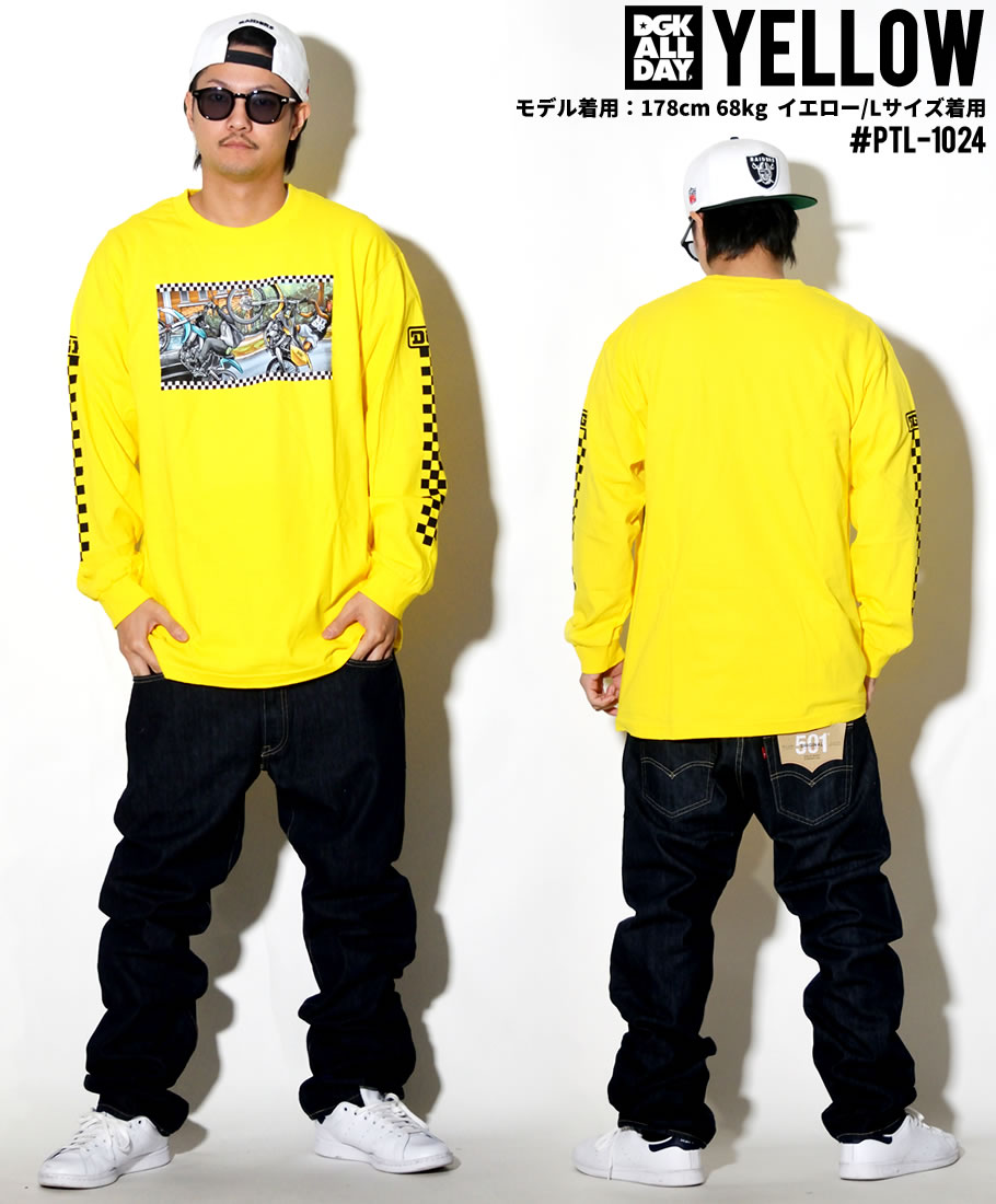 DGK Tシャツ メンズ 長袖 ロンT PTL-1023 PTL-1024 大きいサイズ 2018秋冬 新作
