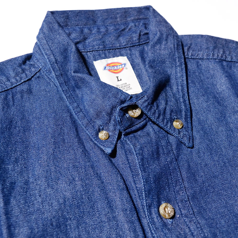 USモデル Dickies ディッキーズ デニムシャツ WL300 B系 ストリート系