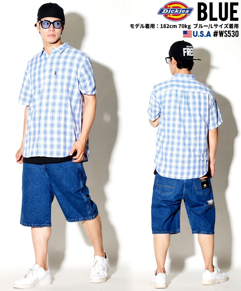 Dickies ディッキーズ チェックシャツ メンズ おしゃれ 半袖 カジュアル ブランド ポケット WS530 USサイズ 大きいサイズ 2018夏 新作