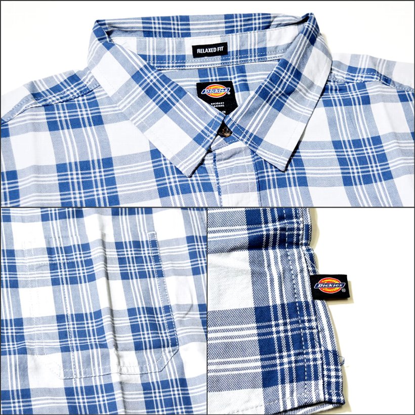 Dickies ディッキーズ チェックシャツ メンズ おしゃれ 半袖 カジュアル ブランド ポケット WS526 USサイズ 大きいサイズ 2018夏 新作