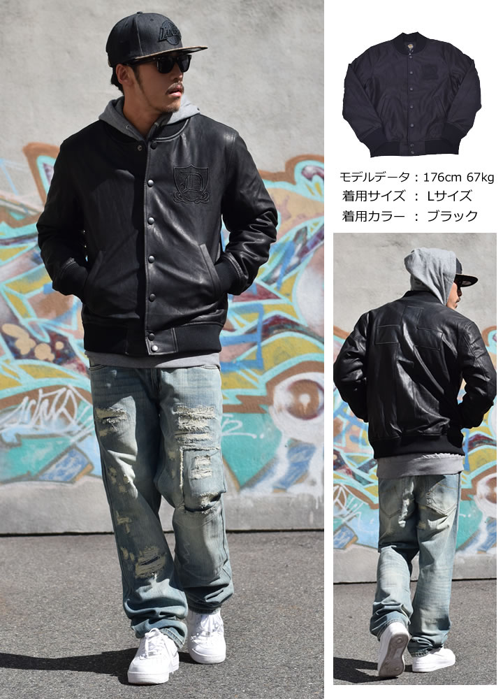 B系 スタジャン PUレザー 防寒 アウター B系 ファッション ストリート系
