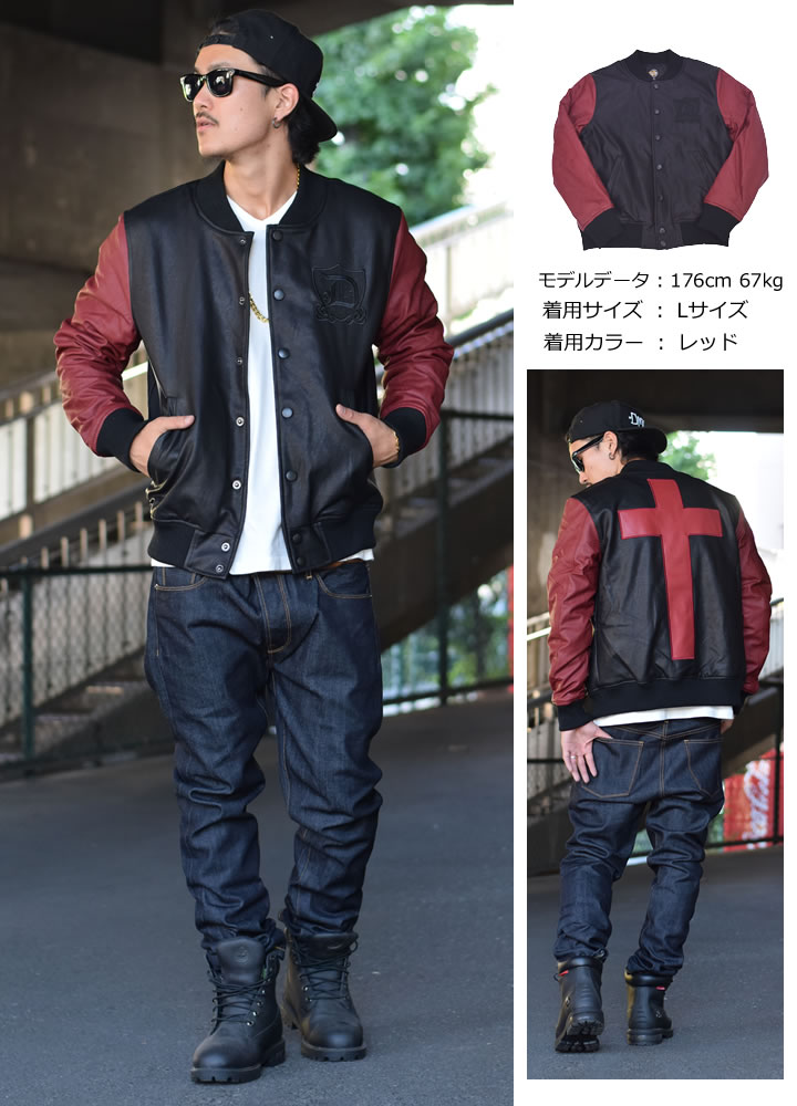 B系 スタジャン PUレザー 防寒 アウター B系 ファッション ストリート系