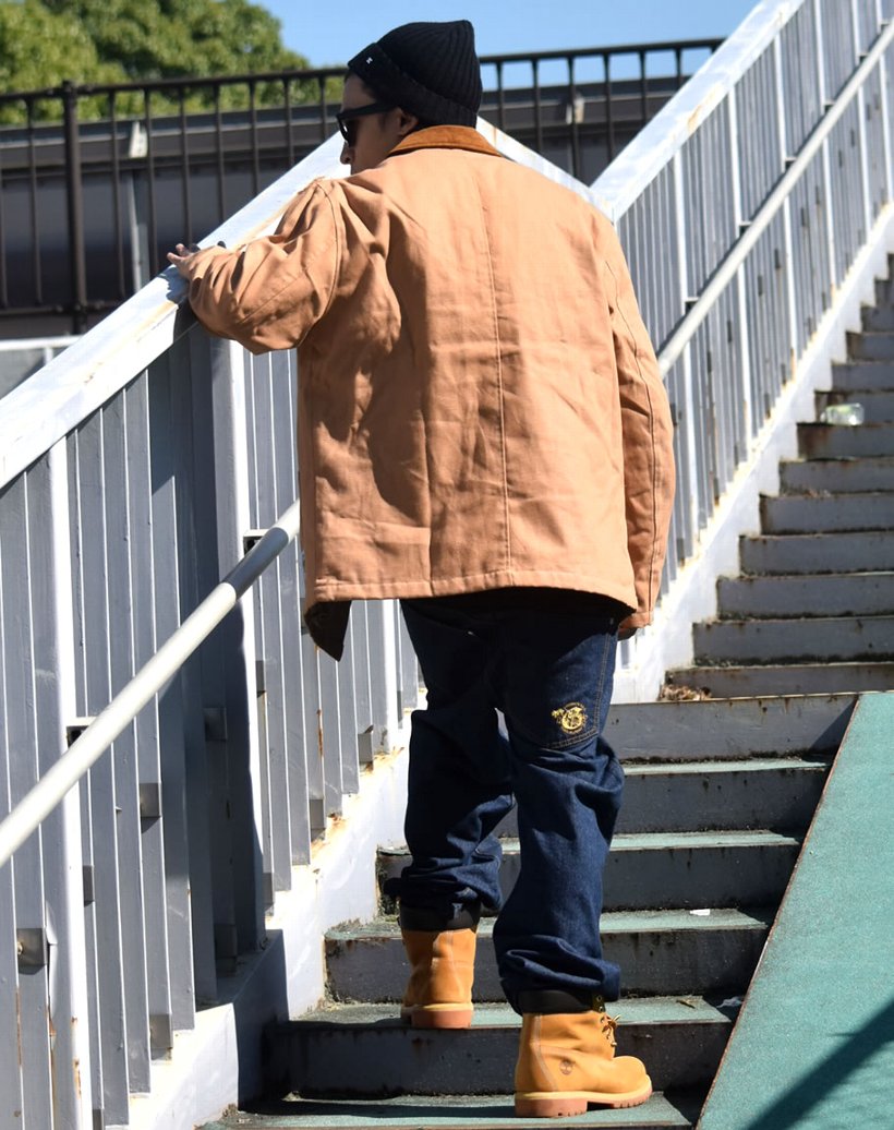 先行予約 ワークジャケット メンズ ダックジャケット カバーオール 大きいサイズ ストリート系ブランド 2017秋冬 新作