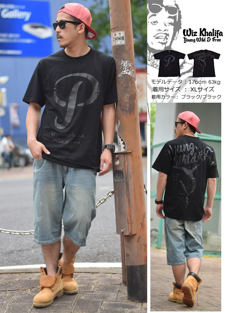 DOP ディーオーピー Tシャツ Wiz Khalifa シャークタトゥー メンズ 半袖 B系 ファッション ストリート系 HIPHOP ダンス 衣装 ヒップホップ