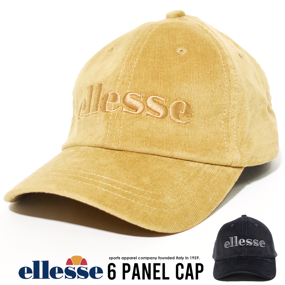 ellesse エレッセ コーデュロイキャップ メンズ 帽子 サイズ調節可能 EAE1931 海外モデル