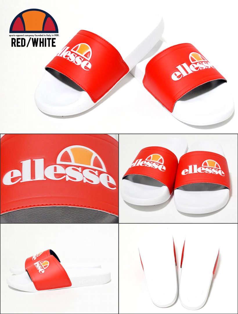 ellesse エレッセ シャワーサンダル ロゴ プリント EFH9125 海外モデル ストリート系 ヒップホップ ファッション 服 通販