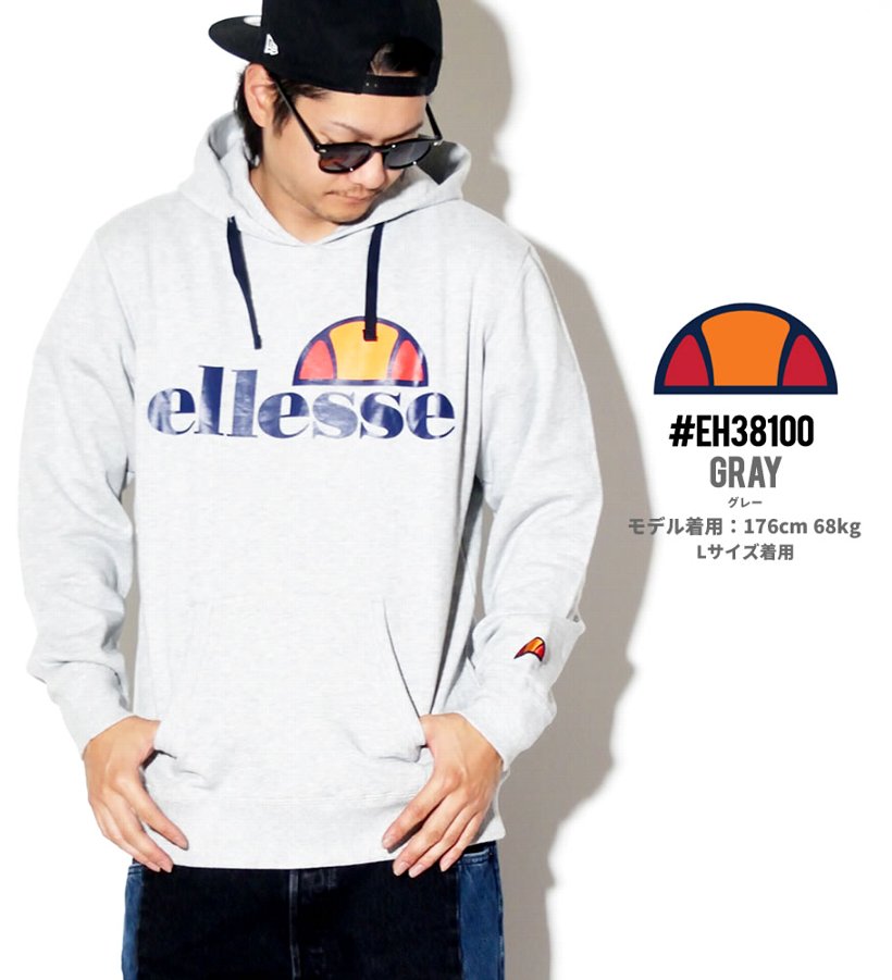 ellesse エレッセ プルオーバーパーカー メンズ スウェット EH38100 海外モデル 服 帽子 通販