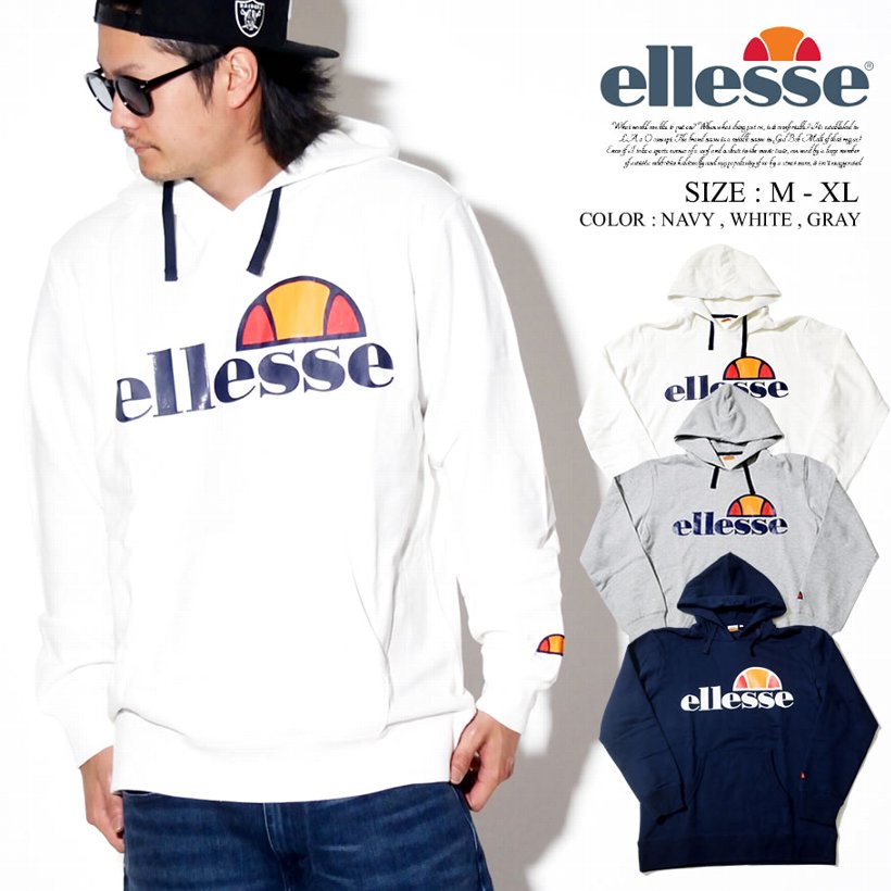 ELLESSE エレッセ パーカー メンズ ヘリテージスウェットフーディ スポーツ ストリート系 ファッション EH38100 服