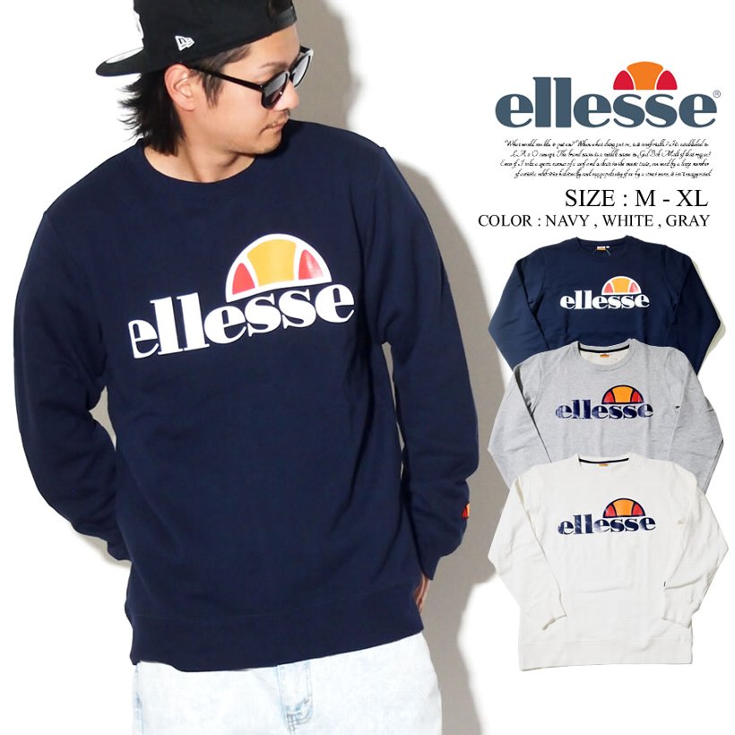 ellesse エレッセ トレーナー メンズ クルーネック EH38101 海外モデル 服 帽子 通販