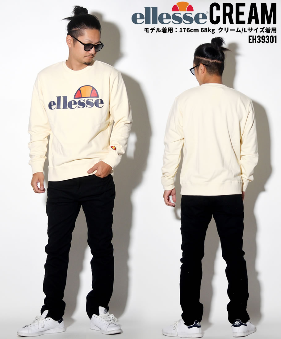 ellesse エレッセ トレーナー メンズ クルーネック EH39301 ストリート系 スポーツMIX ファッション コーディネート 服 通販 新作