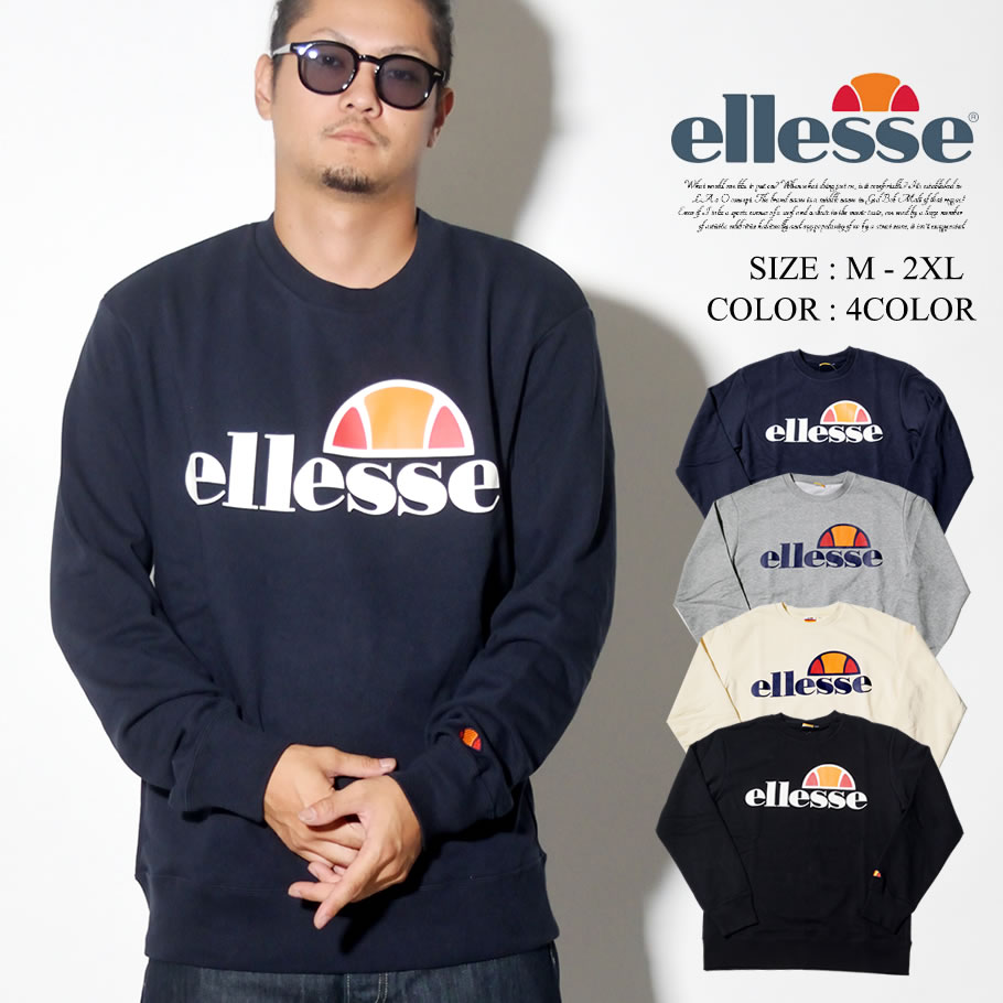 ellesse エレッセ トレーナー メンズ クルーネック EH39301 ストリート系 スポーツMIX ファッション コーディネート 服 通販 新作