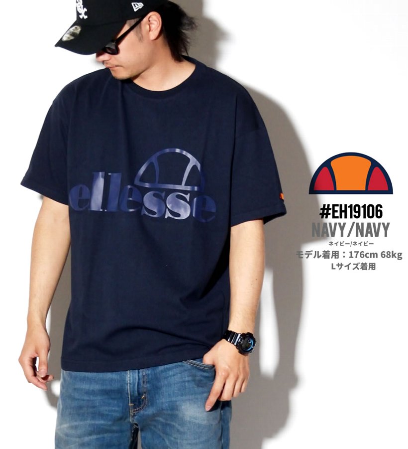 ellesse エレッセ Tシャツ メンズ 半袖 ロゴ プリント EH19106 海外モデル ストリート系 ヒップホップ ファッション 服 通販