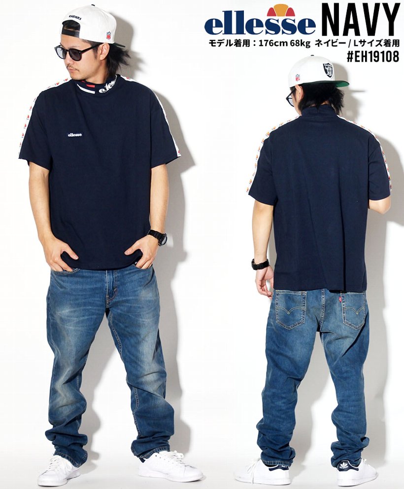 Ellesse エレッセ Tシャツ メンズ レディース ユニセックス 半袖 ハイネックティー モックネック スポーツ ストリート系 ファッション Eh 服 通販 Ellesse エレッセ Tシャツ メンズ レディース ユニセックス 半袖 ハイネックティー モックネック スポーツ ストリート系 ファッション Eh 服 通販