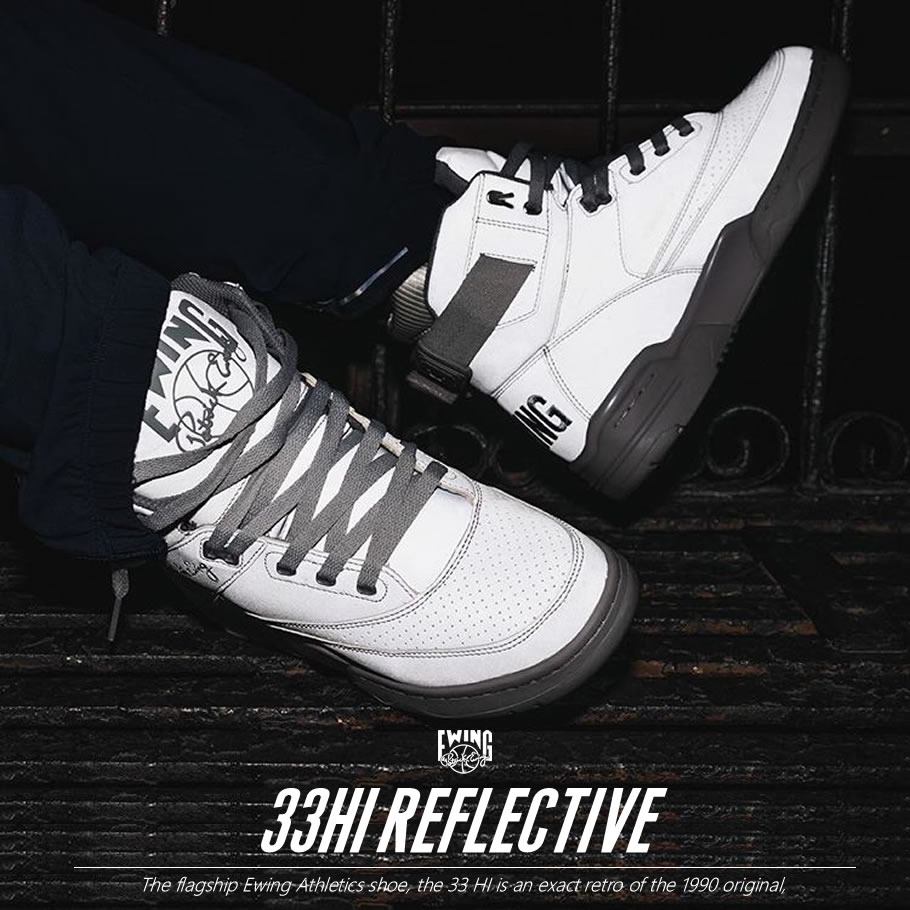 EWING ATHLETICS ユーイングアスレチックス 33 HI スニーカー メンズ おしゃれ ブランド バスケットシューズ バスケットボール ハイカット 灰