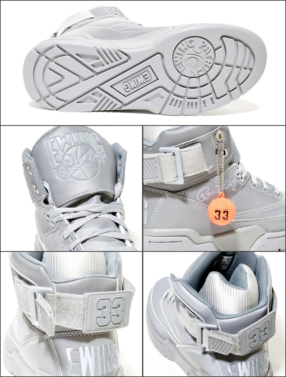 EWING ATHLETICS ユーイングアスレチックス 33 HI スニーカー メンズ おしゃれ ブランド バスケットシューズ バスケットボール ハイカット 灰