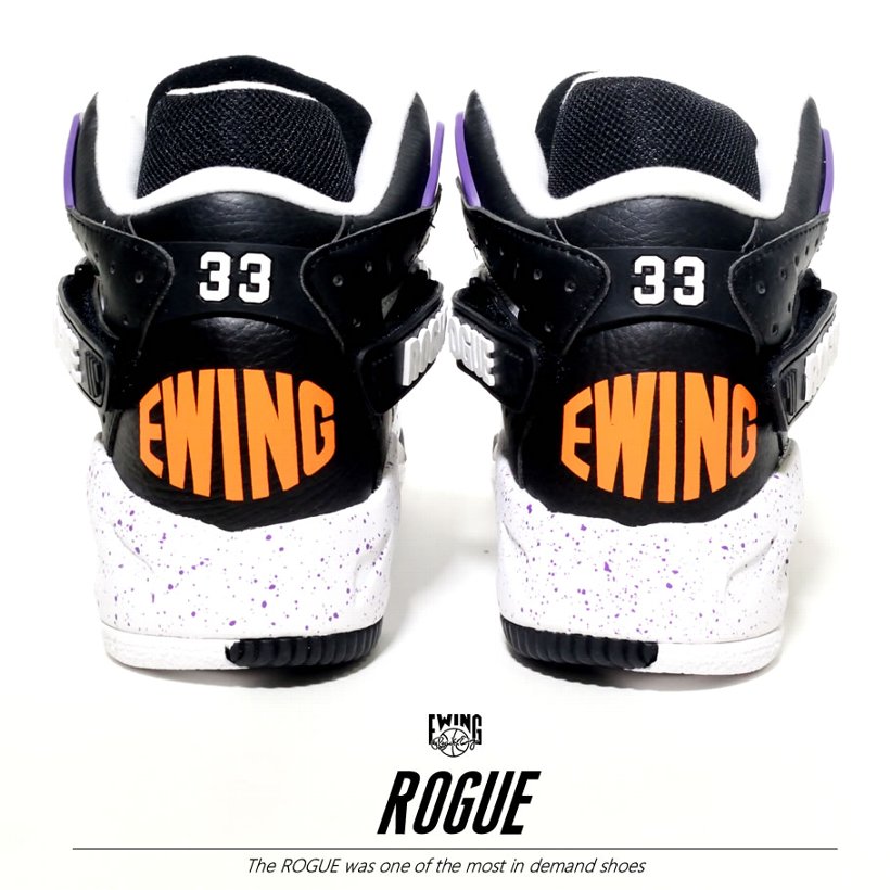 EWING ATHLETICS ユーイング バッシュ EWING ROGUE クロスストラップ スニーカー メンズ おしゃれ ブランド バスケットシューズ バスケットボール ハイカット 白