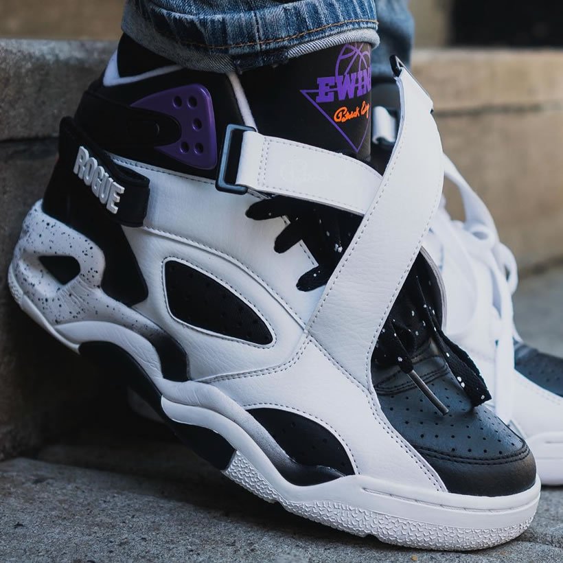 EWING ATHLETICS ユーイング バッシュ EWING ROGUE クロスストラップ スニーカー メンズ おしゃれ ブランド バスケットシューズ バスケットボール ハイカット 白