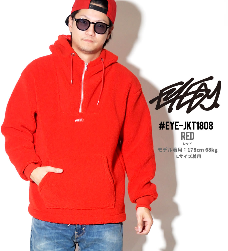 パーカー メンズ EYEDY アイディー アノラックパーカー プルオーバー ボア モコモコ EYE-JKT1808
