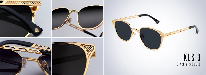 9FIVE サングラス メンズ UVカット ブランド 24k 金 ゴールド 2018春夏 新作