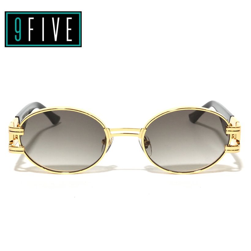 9FIVE サングラス メンズ UVカット ブランド 24k 金 ゴールド ST. JAMES グラデーションレンズ