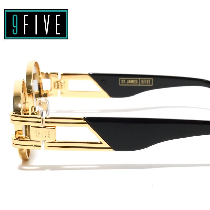 9FIVE サングラス メンズ UVカット ブランド 24k 金 ゴールド ST. JAMES グラデーションレンズ