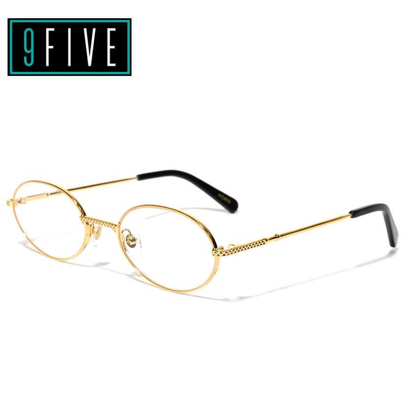 9FIVE サングラス メンズ UVカット ブランド 24k 金 ゴールド 40 クリアーレンズ B系 ストリート ヒップホップ