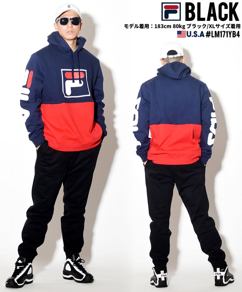 FILA フィラ スウェットパンツ メンズ 大きいサイズ LM171YA4 USモデル 2019春 新作