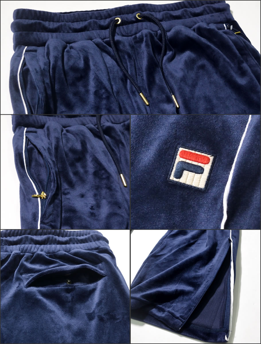 FILA フィラ ベロアパンツ メンズ LM1831AG 海外モデル 2019秋冬 新作