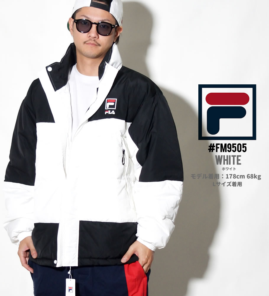 FILA フィラ ジャケット メンズ 中綿 ストリート系 ヒップホップ スポーツ FM9505 服 通販