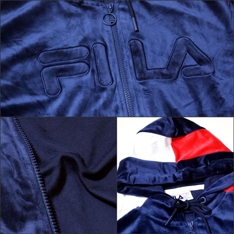 FILA フィラ ベロアトラックジャケット メンズ 大きいサイズ LM183A82 2018秋冬 新作