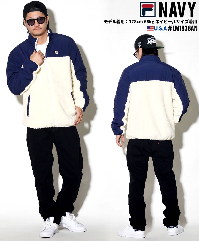 FILA フィラ シェルパジャケット メンズ 大きいサイズ LM1838AN 2018秋冬 新作