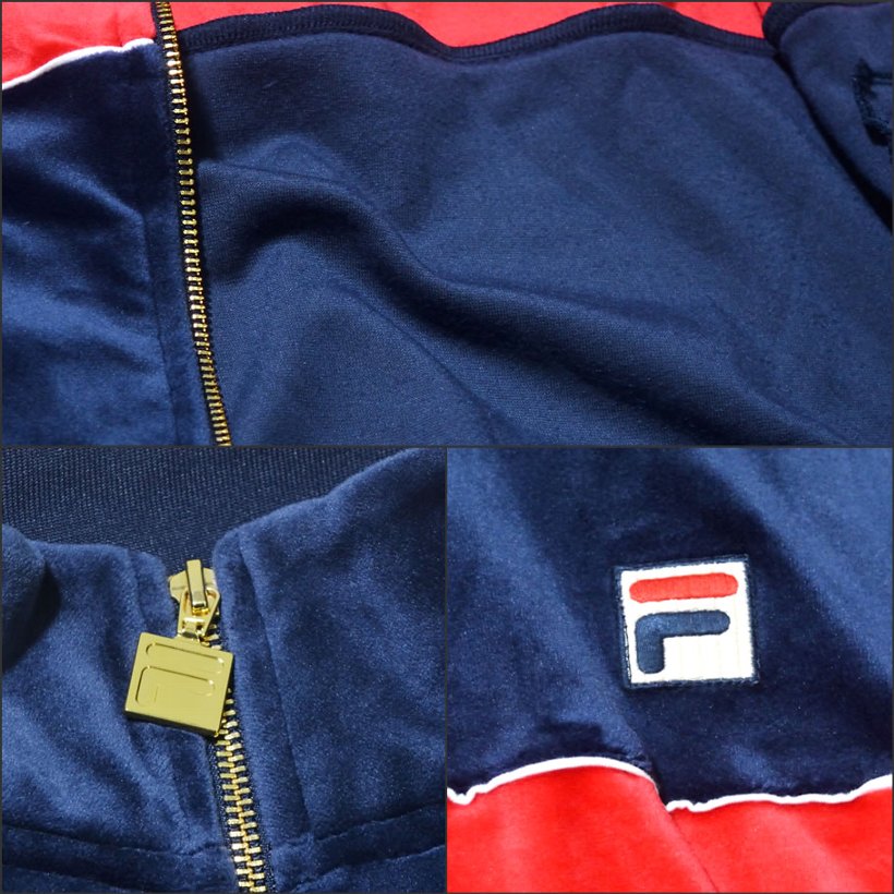 FILA フィラ ベロアジャケット メンズ 大きいサイズ LM911299 USモデル ストリート系 スポーツ ヒップホップ ファッション 服 通販