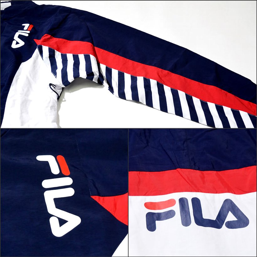 FILA フィラ ウインドブレーカー メンズ 大きいサイズ LM911449 USモデル ストリート系 スポーツ ヒップホップ ファッション 服 通販