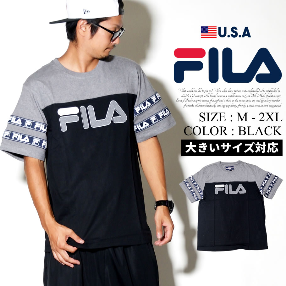 FILA フィラ Tシャツ メンズ 半袖 おしゃれ ブランド ロゴT LM173M34 日本未発売
