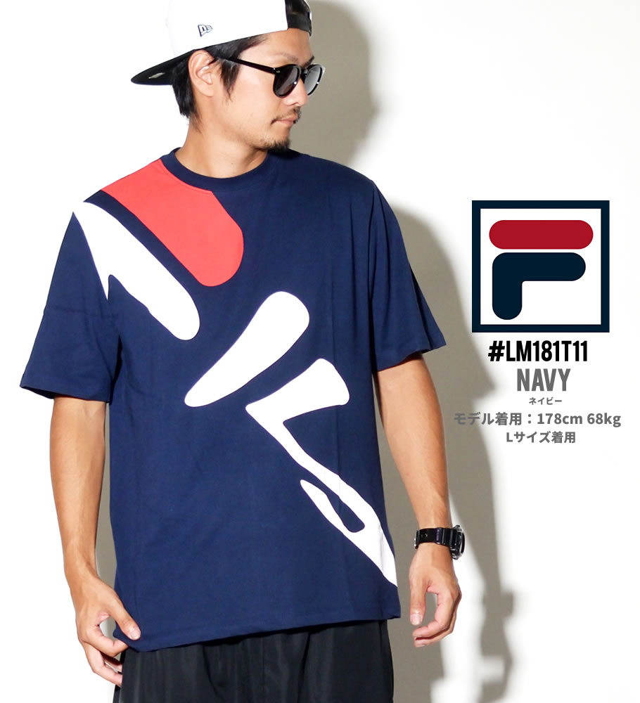 FILA フィラ Tシャツ メンズ 半袖 おしゃれ ブランド MindblowerロゴT LM181T11 日本未発売