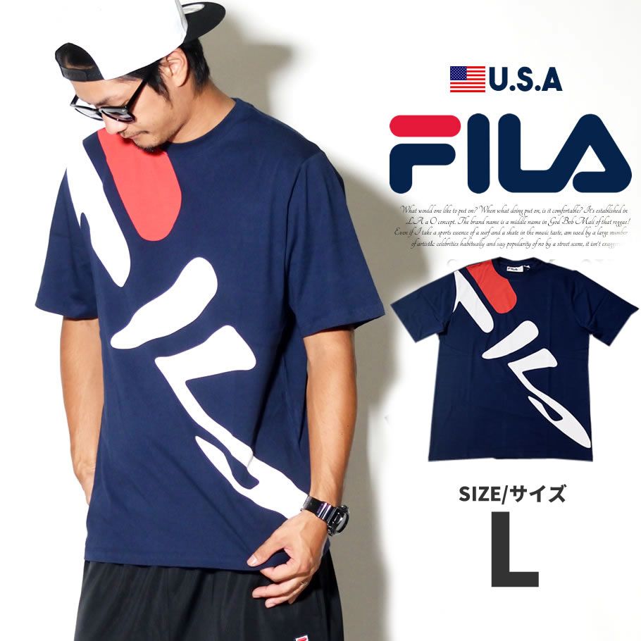 FILA フィラ Tシャツ メンズ 半袖 おしゃれ ブランド MindblowerロゴT LM181T11 日本未発売