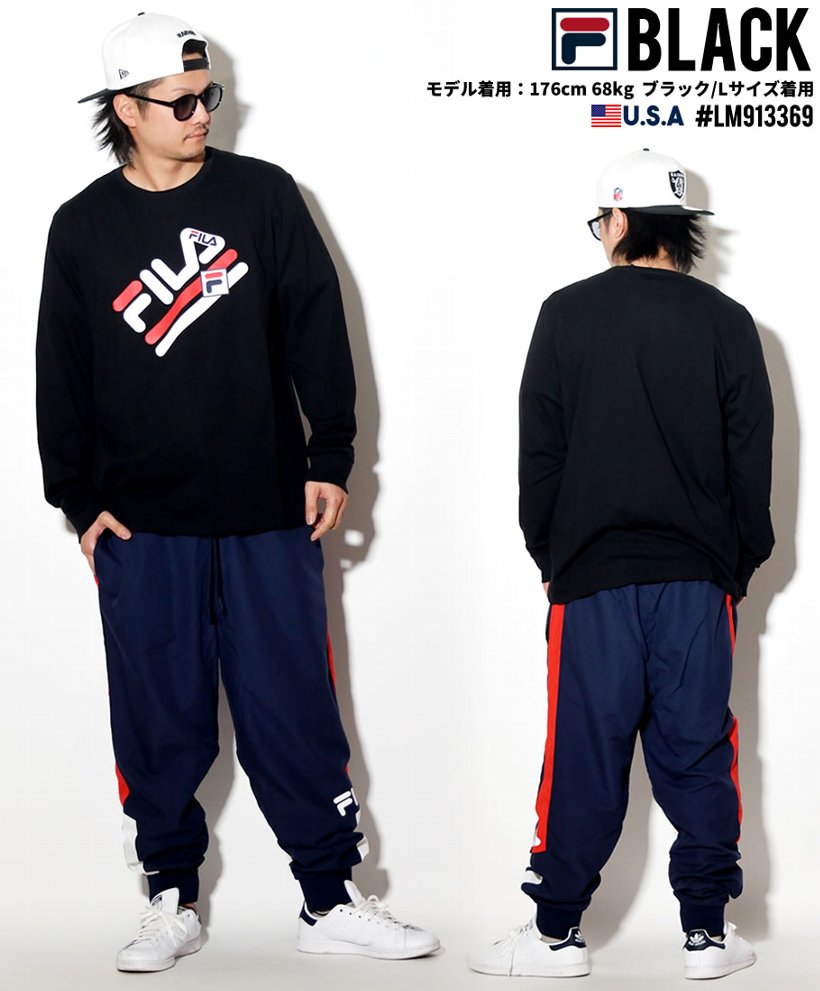 FILA フィラ Tシャツ メンズ 長袖 ロンT 大きいサイズ LM913369 USモデル 服 帽子 通販
